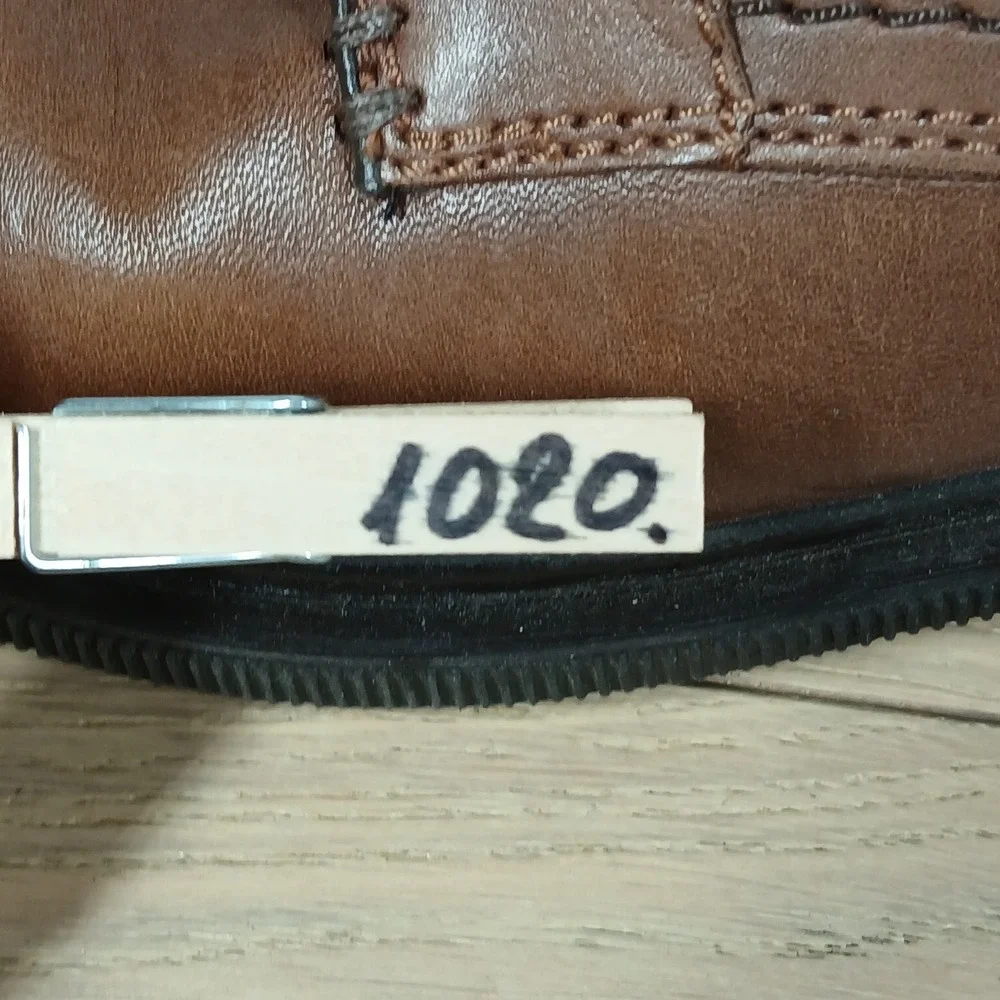 Clarks Derby Shoes Mens 10 Brown Leather Comfort Lug Sole Oxford Business